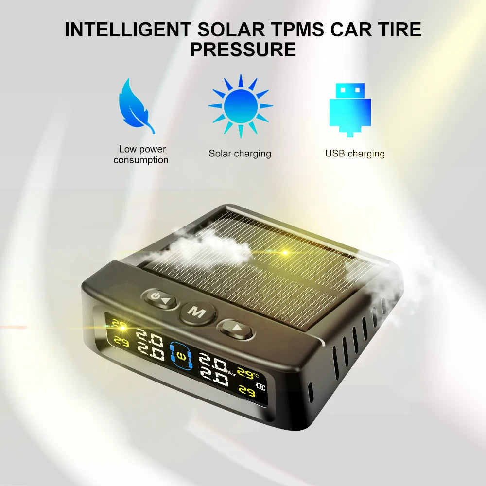 Solar TPMS – Real-Time Tire Pressure & Temperature Monitoring System
