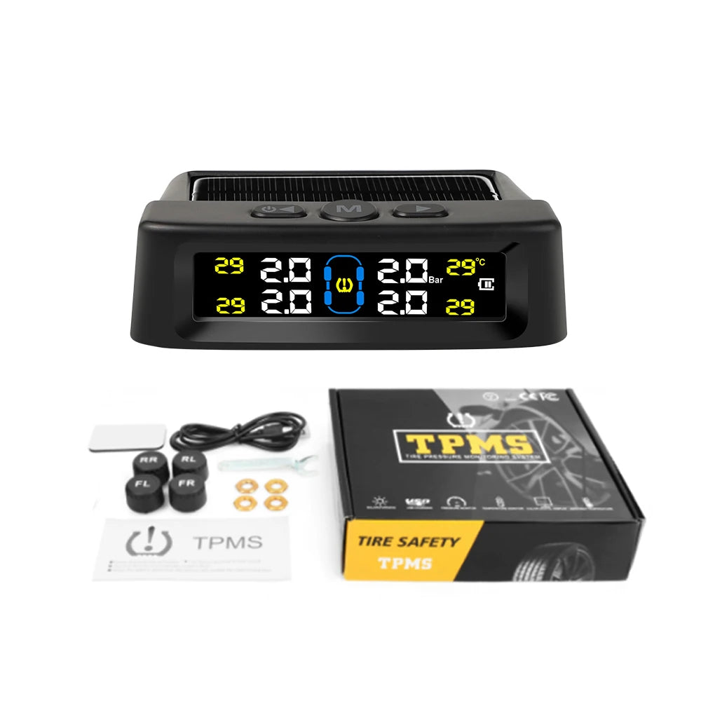 Solar TPMS – Real-Time Tire Pressure & Temperature Monitoring System